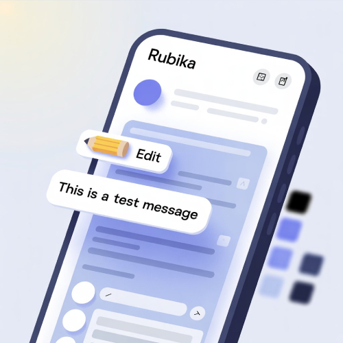 ادیت پیام در اپلیکیشن روبیکا
