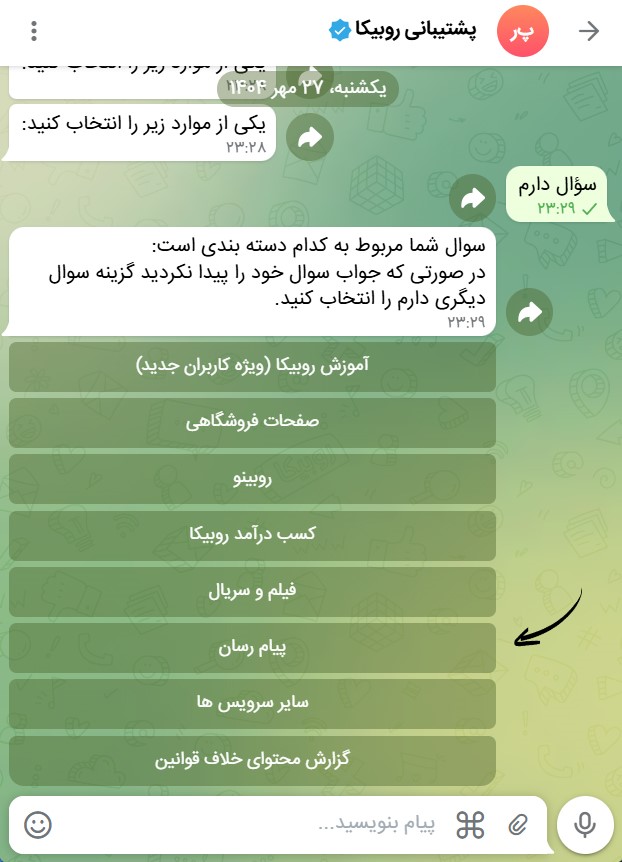 ربات رفع فیلتری روبیکا