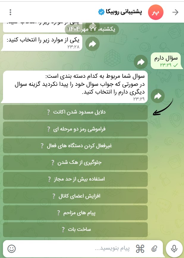ربات رفع فیلتری روبیکا